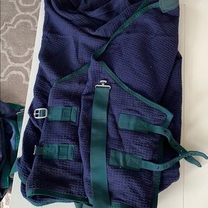 Anti sweat sheet horse waffle cooler